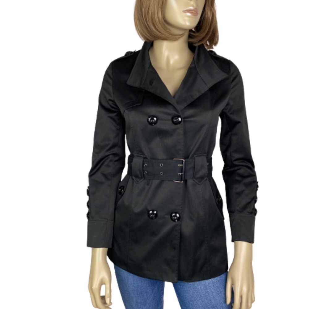 MaxMara Double Breasted Short Trench Coat Jacket